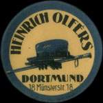 Timbre-monnaie Heinrich Olfers à Dortmund - 5 pfennig brun sur fond brun - avers