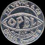 Timbre-monnaie OPEL - Cassel - Allemagne - briefmarkenkapselgeld