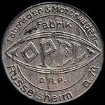 Timbre-monnaie OPEL - Rüsselsheim type 3 - Allemagne - briefmarkenkapselgeld