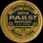 Timbre-monnaie Otto Pabst jaune - Allemagne - briefmarkenkapselgeld