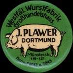 Timbre-monnaie J.Plawer - Allemagne - briefmarkenkapselgeld