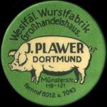 Timbre-monnaie J.Plawer - Dortmund - 30 pfennig vert sur fond vert - avers