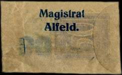 Timbre-monnaie Alfeld - Magistrat - Allemagne - Briefmarkengeld