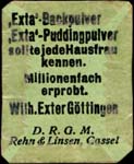 Timbre-monnaie Wilh.Exter Göttingen - 10 pfennig sous pochette - face