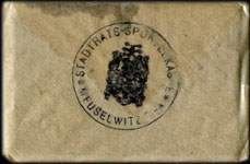 Timbre-monnaie Stadtrat Sportelkasse Meuselwitz - 5 pfennig sous pochette - face