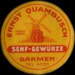 Timbre-monnaie Ernst Quambusch � Barmen - 75 pfennig bleu sur fond vert - avers