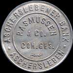 Timbre-monnaie Rasmussen & Co - Allemagne - briefmarkenkapselgeld