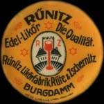 Timbre-monnaie Rünitz - Burgdamm type 2 - 10 pfennig olive sur fond vert - avers