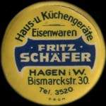 Timbre-monnaie Fritz Schäfer - Allemagne - briefmarkenkapselgeld