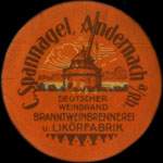 Timbre-monnaie Spannagel � Andernach - Allemagne - briefmarkenkapselgeld