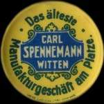 Timbre-monnaie Carl Spennemann à Witten - 50 pfennig lie-de-vin sur fond vert - avers