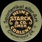 Timbre-monnaie Heinz Starck & Co - Allemagne - briefmarkenkapselgeld
