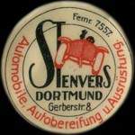 Timbre-monnaie Stenvers � Dortmund - 10 pfennig olive sur fond vert - avers