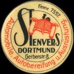Timbre-monnaie Stenvers � Dortmund - 25 pfennig brun sur fond rouge - avers