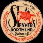 Timbre-monnaie Stenvers � Dortmund - 30 pfennig vert sur fond rouge - avers