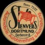 Timbre-monnaie Stenvers � Dortmund - 50 pfennig lilas sur fond rouge - avers