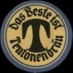 Timbre-monnaie Teutonenbr�u - Allemagne - briefmarkenkapselgeld