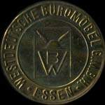 Timbre-monnaie Westdeutsche-Büromöbel - Allemagne - briefmarkenkapselgeld