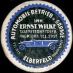 Timbre-monnaie Ernst Wilke � Elberfeld - 75 pfennig bleu sur fond rose - avers