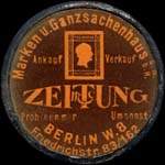 Timbre-monnaie Zeitung - Allemagne - briefmarkenkapselgeld