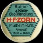 Timbre-monnaie H.F.Zorn � M�lheim-Ruhr - 10 pfennig olive sur fond vert - avers
