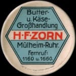 Timbre-monnaie H.F.Zorn � M�lheim-Ruhr - 20 pfennig vert sur fond rouge - avers