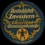 Timbre-monnaie Besteckfabrik Zweistern - Elberfeld - 10 pfennig olive sur fond jaune - avers