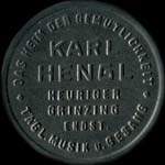 Biefmarkenkapselgeld Karl Hengl - timbre-monnaie - encased stamp