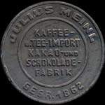 Biefmarkenkapselgeld Julius Meinl - timbre-monnaie - encased stamp