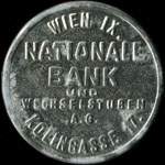Timbre-monnaie Nationale Bank - 30 heller sur fond marbr� - avers