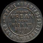 Timbre-monnaie Johann Urban & Sohn - Wien - 500 kronen sur fond marbr� - avers