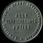 Timbre-monnaie Versicherungsanstalt - Wien - 30 heller sur fond marbré - avers