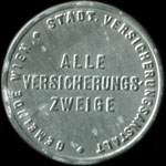 Timbre-monnaie Versicherungsanstalt - Wien - 30 heller sur fond orange - avers