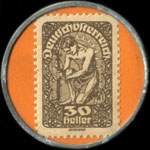 Timbre-monnaie Versicherungsanstalt - Wien - 30 heller sur fond orange - revers