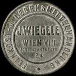 Timbre-monnaie J. Wiegele - 15 kronen sur fond dor� - avers