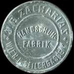 Timbre-monnaie J.E. Zacharias - Wien I. Seilergasse 1 - 30 heller brun sur fond bleu - avers