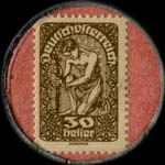 Timbre-monnaie Zivnostenska Banka - Wien I - 30 heller sur fond saumon - revers