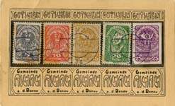 Biefmarkengeld Aschach - 75 heller - timbre-monnaie - encased stamp - gutschein - front