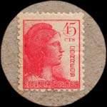 Carton moneda Altafulla 1937 - 45 centimos - timbre-monnaie de fantaisie - Espagne - revers
