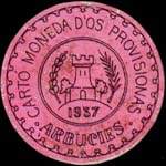 Carton moneda Arbucies 1937 - 10 centimos - timbre-monnaie de fantaisie - Espagne - avers