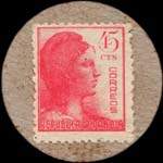 Carton moneda Bages d'en Selves 1937 - 45 centimos - timbre-monnaie de fantaisie - Espagne - revers