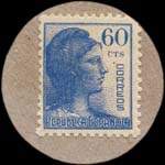 Carton moneda Caceres 1936 - 50 centimos - timbre-monnaie de fantaisie - Espagne - revers