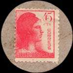 Carton moneda La Coruña 1936 - 45 centimos - timbre-monnaie de fantaisie - Espagne - revers