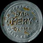 Timbre-monnaie 10 centimos - Bar Mery - T.78138 - Av. G.Franco 600 - P.Calvo Sotel 0-2 - Espagne - avers