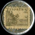 Timbre-monnaie Sastreria Modelo - Espagne - revers