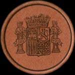 Timbre-monnaie Espagne - Carton moneda - 5 centimos Especial Movil type 3 - Petites armoiries - avers