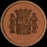 Timbre-monnaie Espagne - Carton moneda - 10 centimos Especial Movil type 3 - Petites armoiries - avers