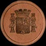 Timbre-monnaie Espagne - Carton moneda - 25 centimos Especial Movil type 2 - Petites armoiries - avers