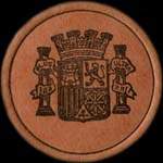 Timbre-monnaie Espagne - Carton moneda - 30 centimos Especial Movil type 1 - Petites armoiries - avers