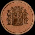 Timbre-monnaie Espagne - Carton moneda - 30 centimos Especial Movil type 3 - Petites armoiries - avers